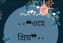ওহে প্রিয় পর্ব- ৫১অন্তিম পর্ব